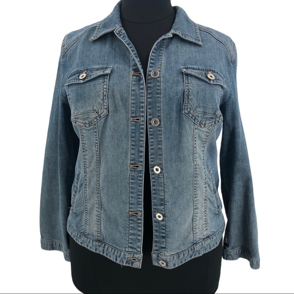 chicos blue jean jacket